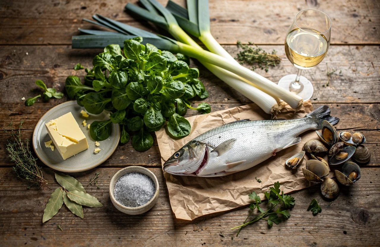 Produits du terroir de Loire-Atlantique sur une table de cuisine