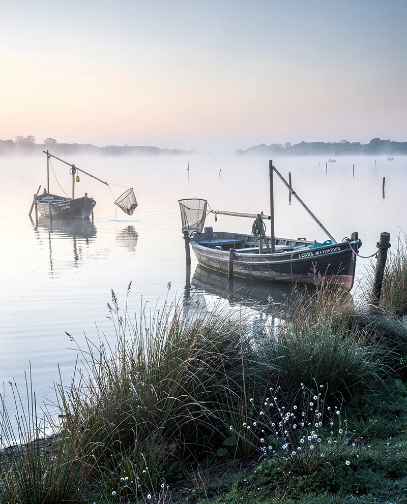 Pêche traditionnelle dans l'estuaire de la Loire